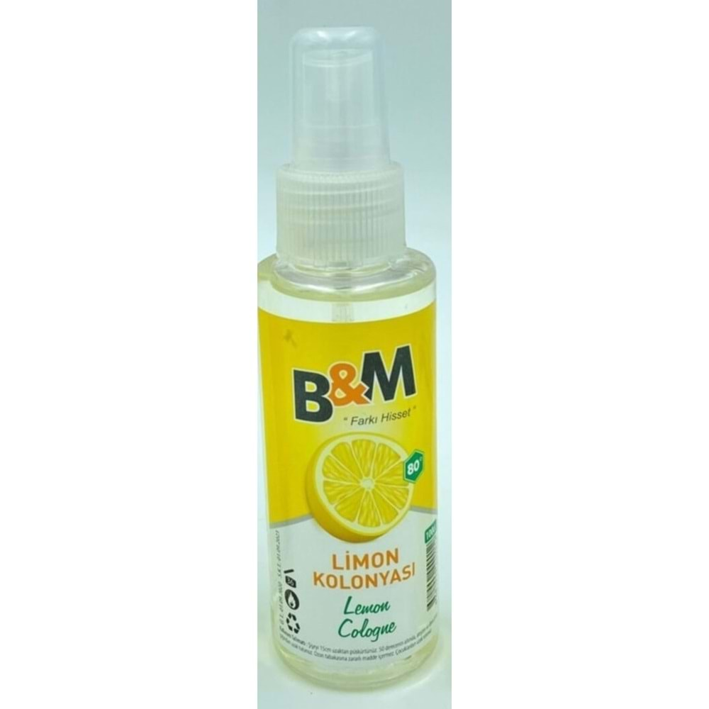 B&M Kolonya Spreyli 100ml 15*