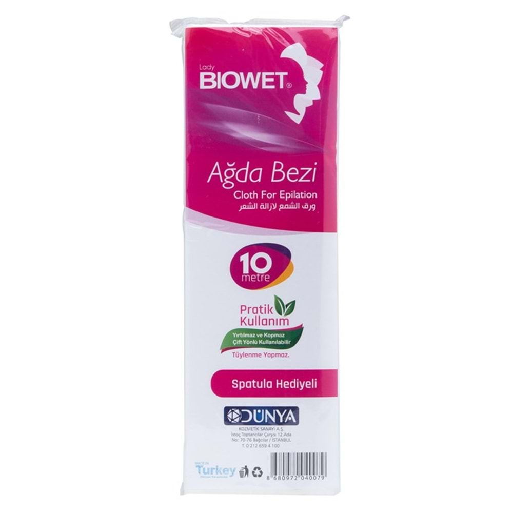 Biowet 10 Mt Ağda Bezi Dilimli 24*