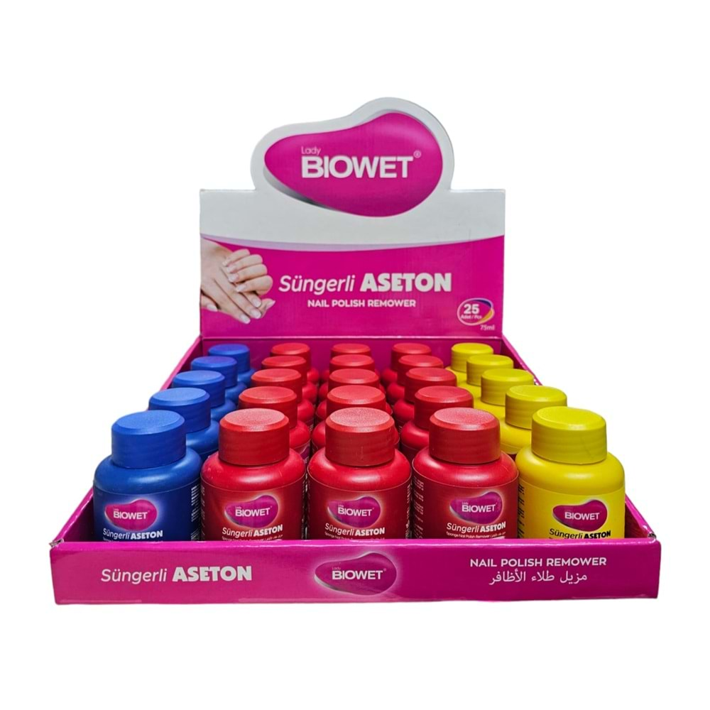 Biowet Süngerli Aseton 75 Ml 25*