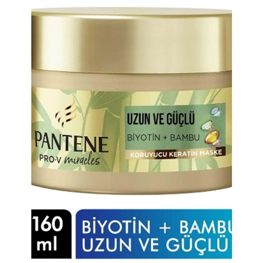 Pantene Saç Maskesi 160ml Biyotin+Bambu