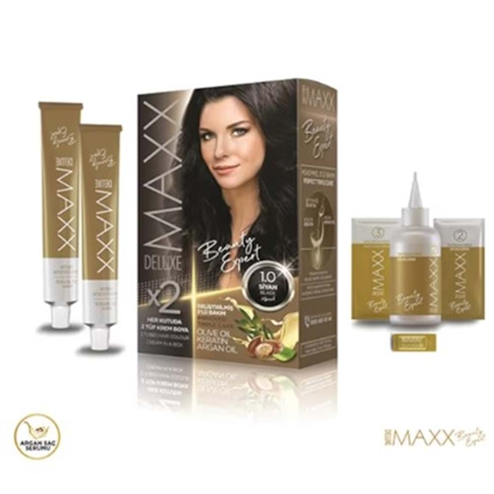 Maxx Deluxe Saç Boyası 1.0 Siyah