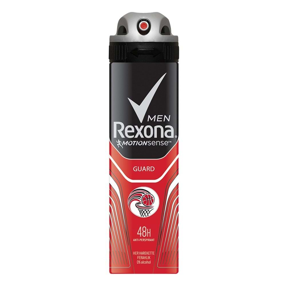 Rexona Men Guard Deodorant 150 Ml %0 Alkol