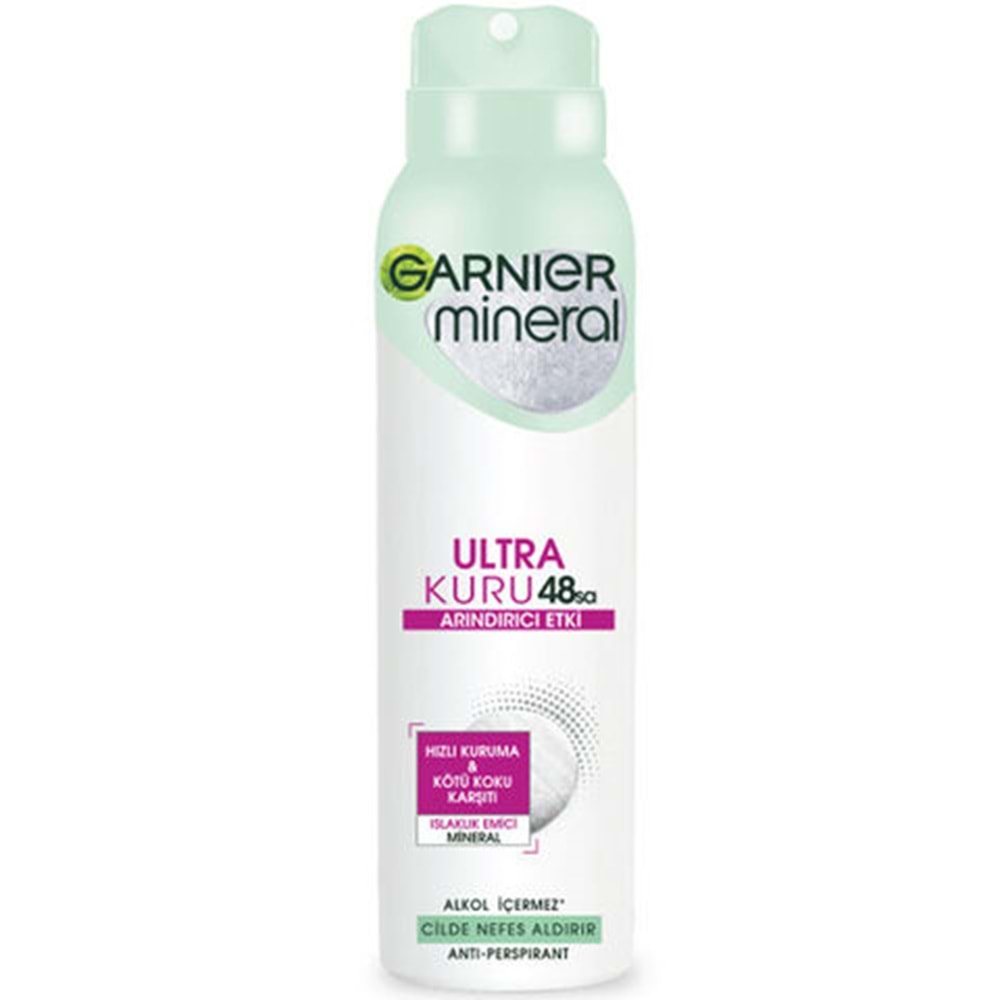 Garnier Mineral Deodorant Ultra Kuru Arındırıcı Etki 150 Ml