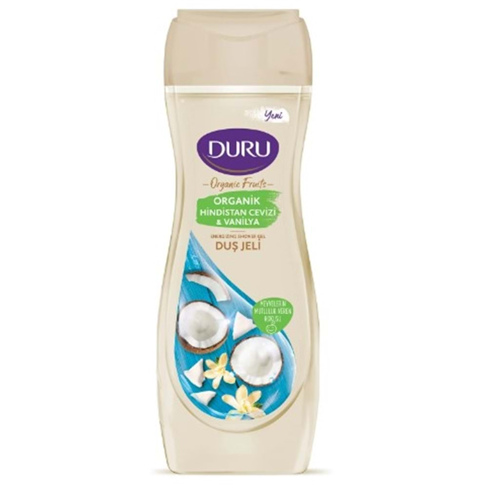 Duru Duş Jeli 450 Ml Organik Hindistan Cevizi&Vanilya