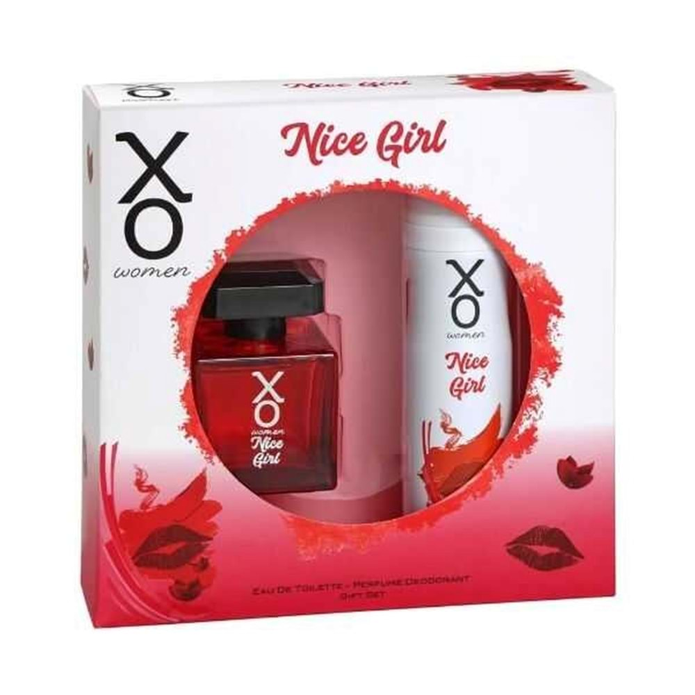 Xo For Women Nice Girl Parfüm Seti For 100 Ml Edt+125 Deodorant