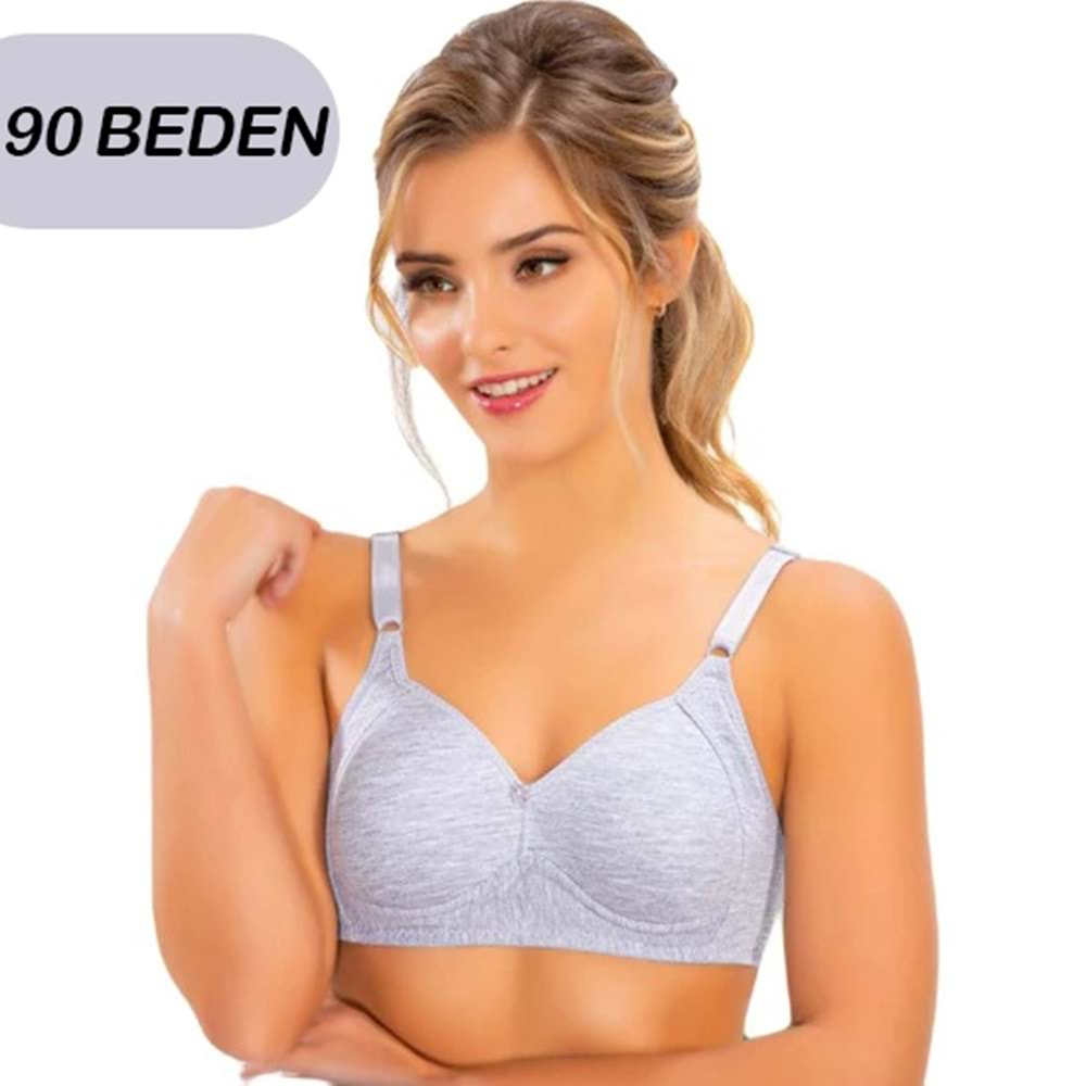 301 Liza Gri No: 90 Desteksiz Telsiz İçi Boş Sütyen