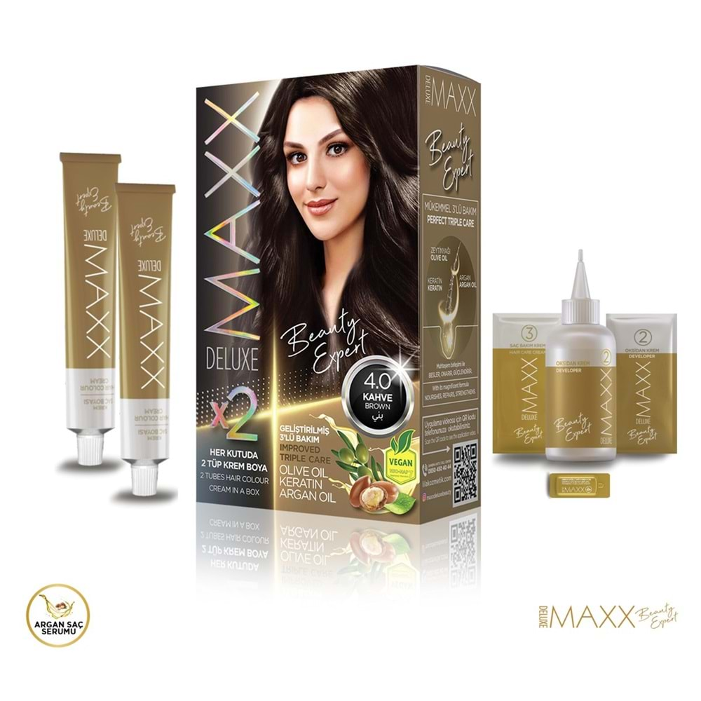 Maxx Deluxe Saç Boyası 4.0 Kahve