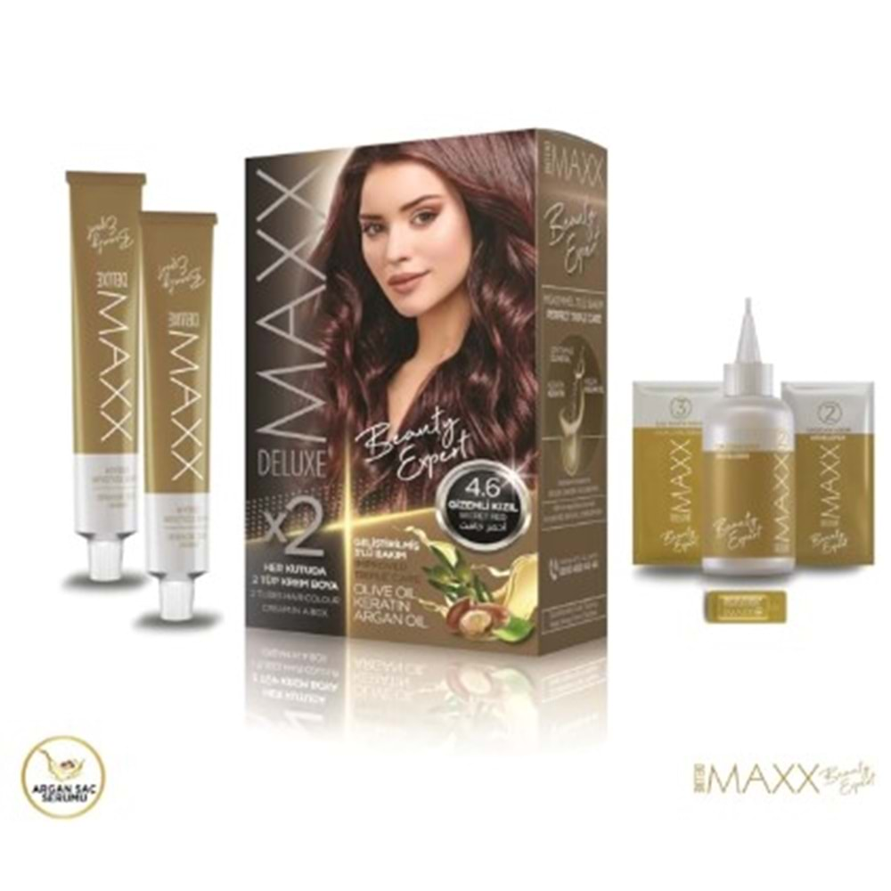 Maxx Deluxe Saç Boyası 4.6 Gizemli Kızıl