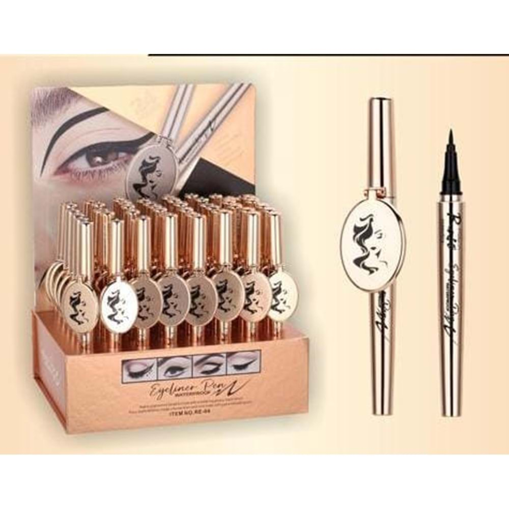 Rose Aynalı Kalem Eyeliner Kalem Likit Re-04 48*