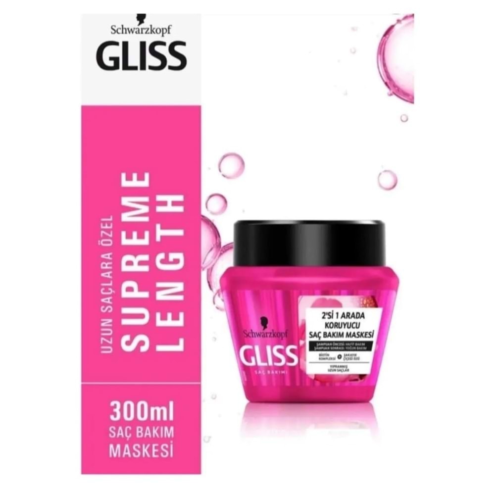 Gliss Saç Bakım Maskesi Supreme Length 300 Ml