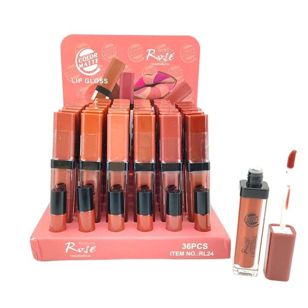 Rose Color Matte Likid Islak Ruj Rl24 36*