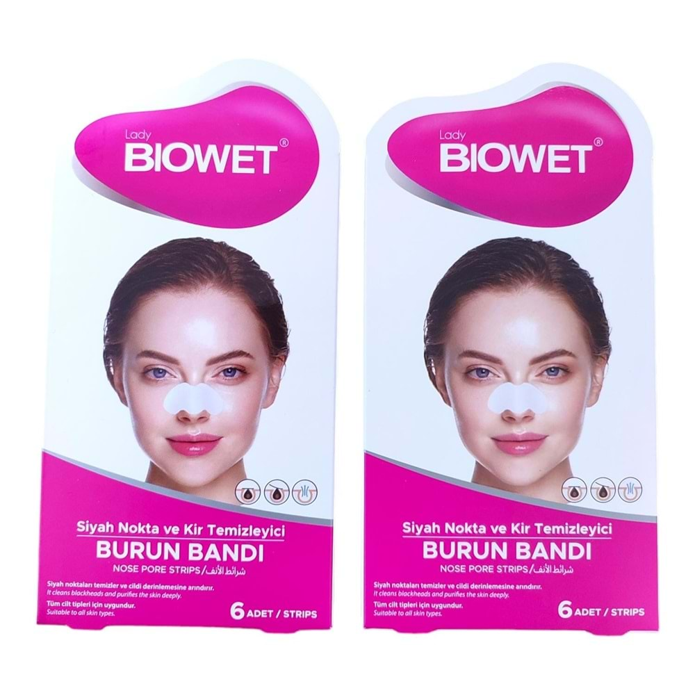 Biowet Burun Bandı Siyah Nokta Temizleme 12*