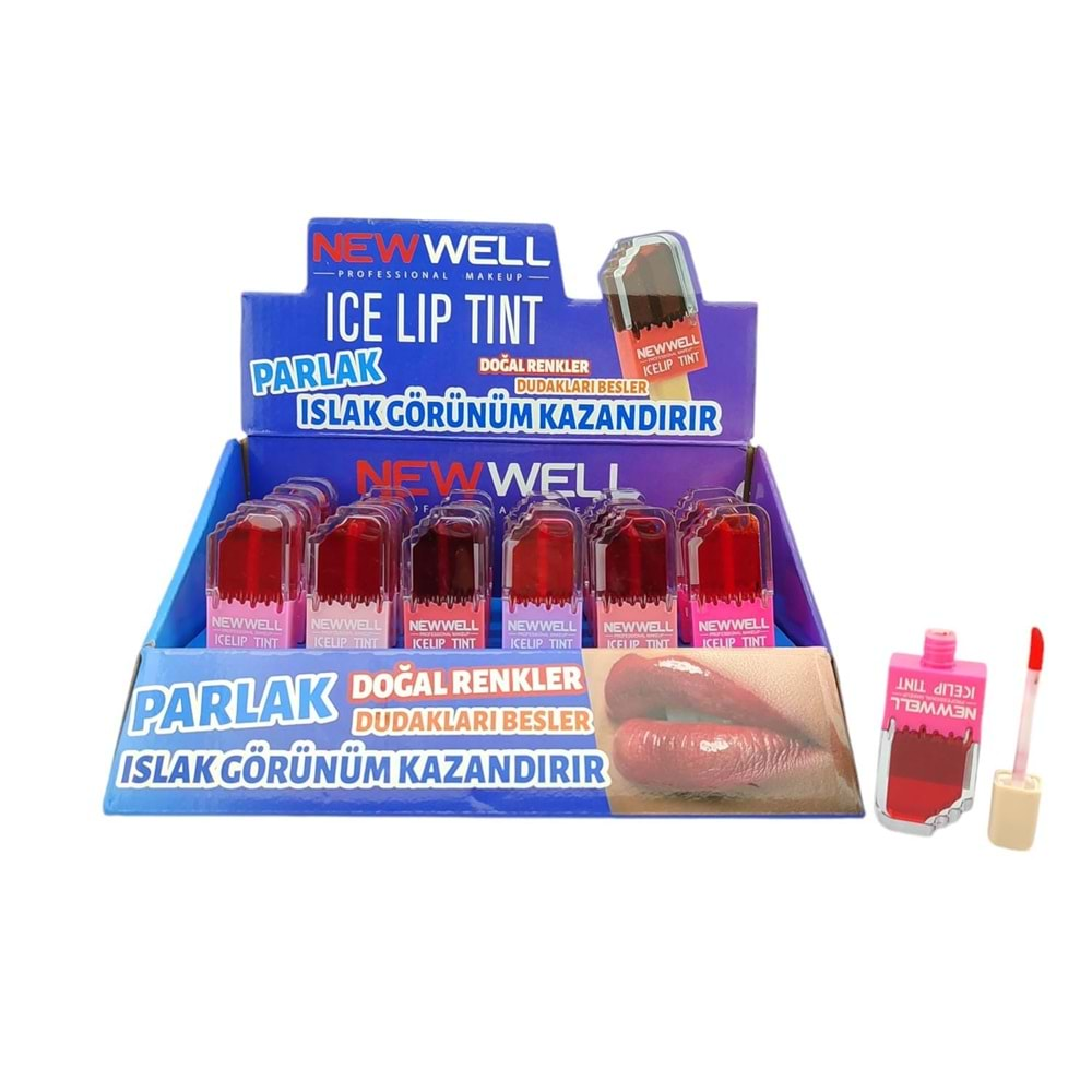 New Well Ice Lip Tint Doğal Renkler 24*