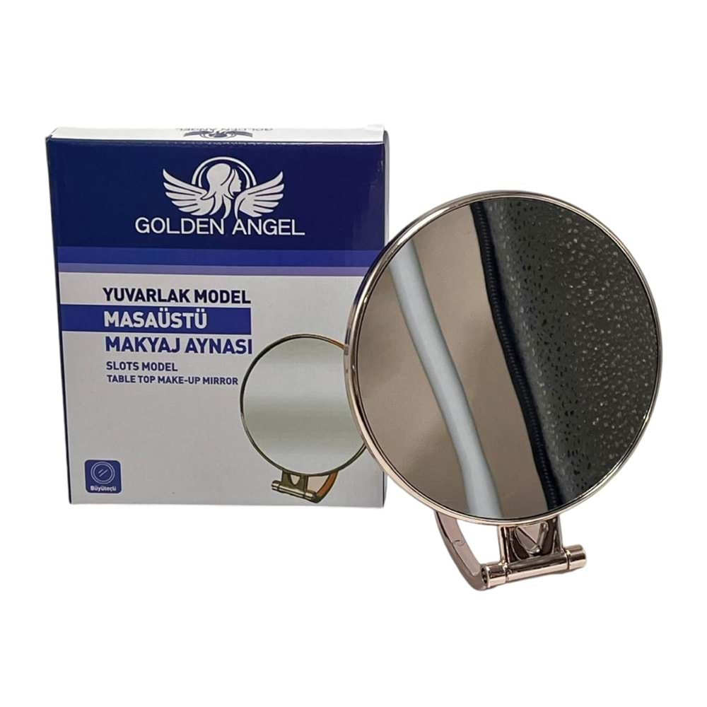 Golden Angel Metalize Yuvarlak Makyaj Aynası Ayn100