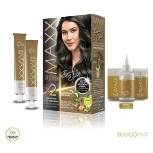 Maxx Deluxe Saç Boyası 6.1 Küllü Koyu Kumral