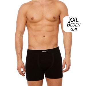 600 Layza Form Erkek Boxer Dikişsiz Gri XXL