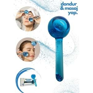 Ice Globes Cam Buz Küresi Parlak ve Canlı Bir Cilt İçin Soğuk Terapi