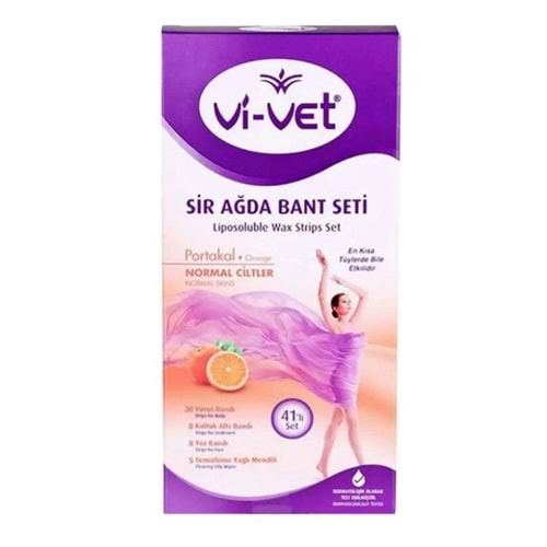 Vi-Vet 41li Sir Ağda Bant Seti Portakal Normal Ciltler