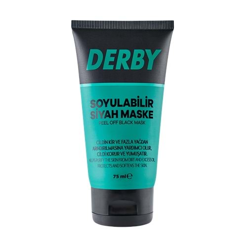 Derby Siyah Soyulabilen Maske 75ml