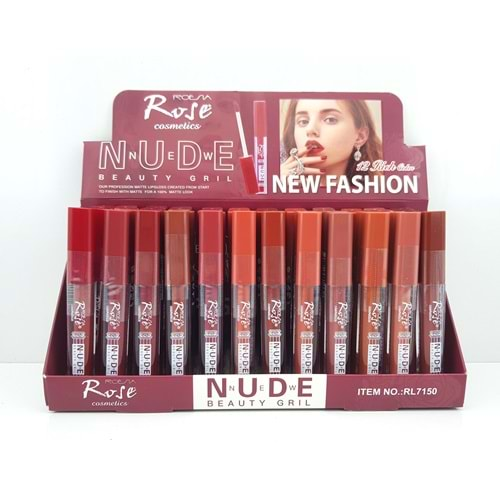 Rose Nude Kalıcı Fırçalı Ruj Rl7150 48*