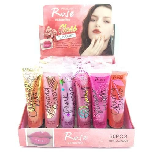 Rose Simli Tüp Lipgloss R304 36*