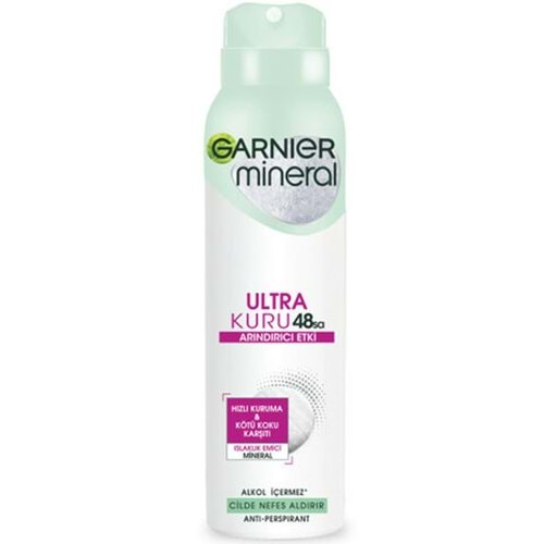 Garnier Mineral Deodorant Ultra Kuru Arındırıcı Etki 150 Ml