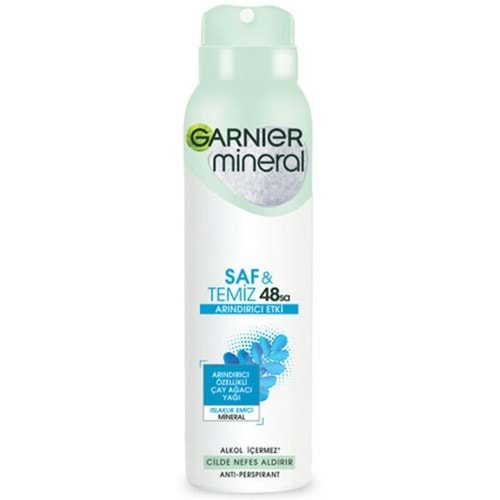 Garnier Mineral Deodorant Saf Temiz Arındırıcı Etki 150 Ml