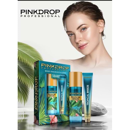 Pinkdrop Vücut Sprey+Vücut Losyonu 2li Set Tropikal Breeze