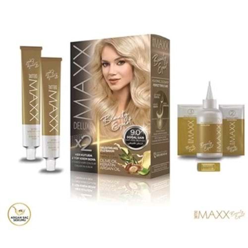 Maxx Deluxe Saç Boyası 9.0 Doğal Sarı