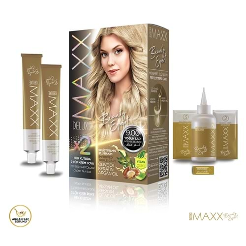 Maxx Deluxe Saç Boyası 9.00 Yoğun Sarı