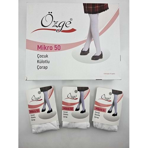 Özge Mikro 50 Çocuk Külotlu Çorap 1-3 Yaş