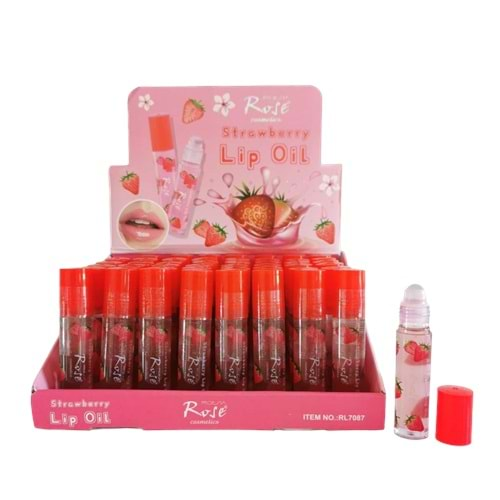 Rose Strawberry Rollonlu Dudak Parlatıcı Rl7087 48*