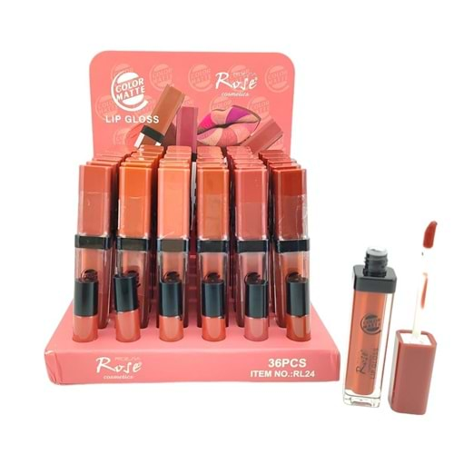 Rose Color Matte Likid Islak Ruj Rl24 36*