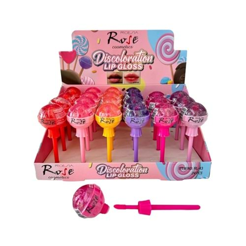 Rose Lolipop Simli Dudak Parlatıcısı Rl43 24*