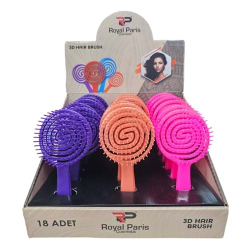 Royal Paris Kylie 3D Hair Brush Tarak 18*