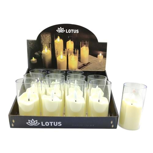 Lotus Dekoratif Krem Led Mum Pm112 12*